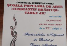 Festival de dans modern și balet, în weekend, la Târgu Jiu