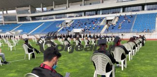 Au început festivitățile de la stadion pentru absolvenți. Reguli sanitare respectate la maxim!