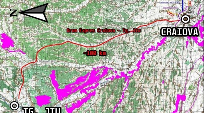 Două variante de traseu pentru drumul expres Craiova-Târgu-Jiu