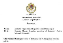 Deputat de Gorj, întrebări pentru ministrul Energiei