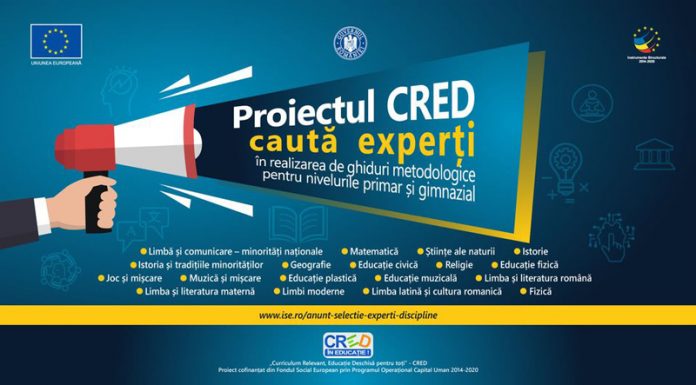 Se caută experți în realizarea de ghiduri metodologice pentru nivelul primar și gimnazial