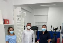 Sală de kinetoterapie pentru pacienții Spitalului Orășenesc Rovinari