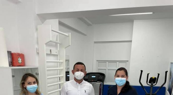 Sală de kinetoterapie pentru pacienții Spitalului Orășenesc Rovinari