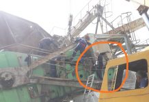 Executarea unei garanții la o lucrare terminată la Cariera Lupoaia, făcută de un singur om! Minerii muncesc, firma privată își ia banii