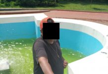 Făcea baie în fântâna arteziană din centrul Târgu Jiului!