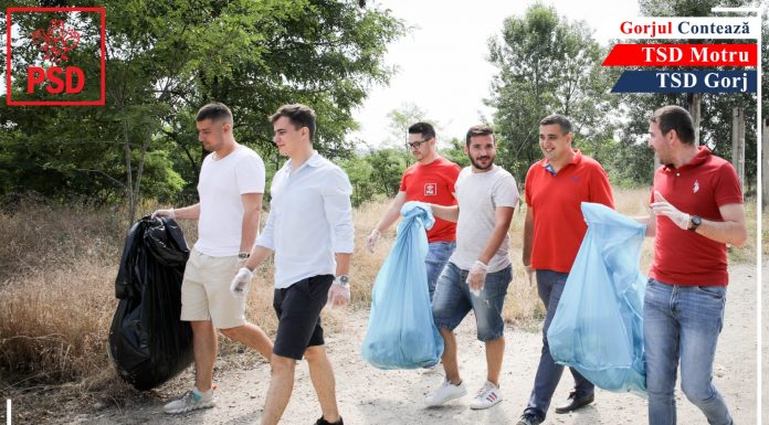 Ecologizare la Motru cu tinerii social-democrați