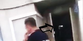 VIDEO: Tânăr bătut de un agent într-o scară de bloc din Târgu-Jiu, pentru injurii aduse polițiștilor!