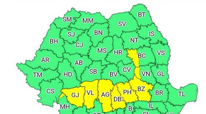 Gorjul, sub cod galben de ploi