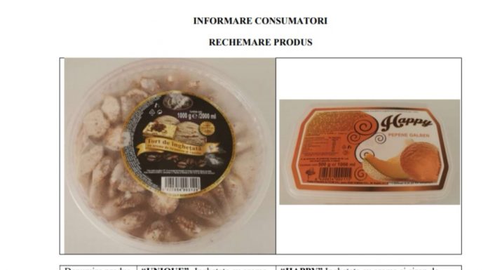 Sortimente de înghețată, retrase de la vânzare din magazinele Penny