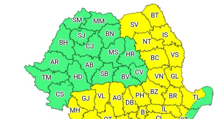 Gorjul, sub cod galben de caniculă azi și mâine