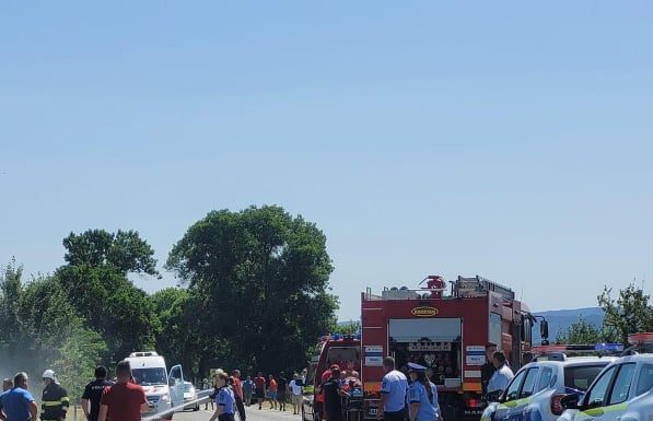 Accident la Scoarța, cu două motociclete implicate!