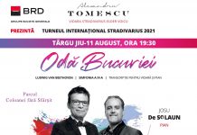 Alexandru Tomescu și vioara Stradivarius revin la Târgu Jiu