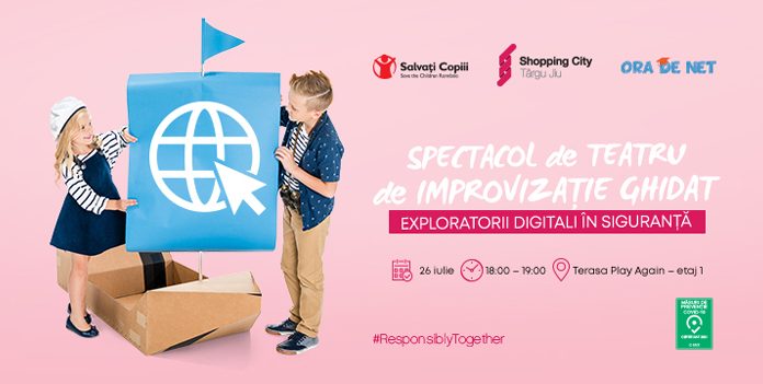 Salvați Copiii România și mall-ul din Târgu-Jiu lansează „Exploratorii digitali în siguranță”