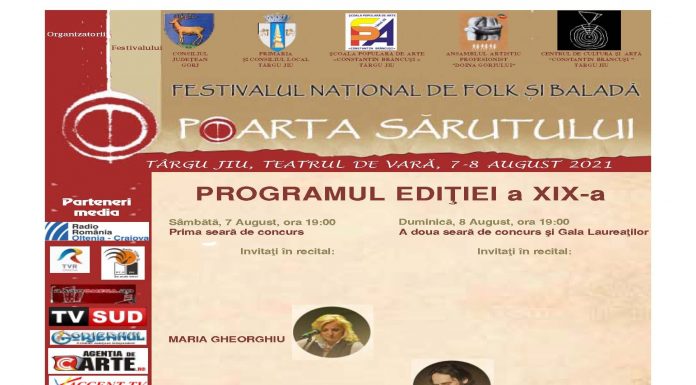 Nume mari la Festivalul Național de Folk și Baladă ”Poarta Sărutului”