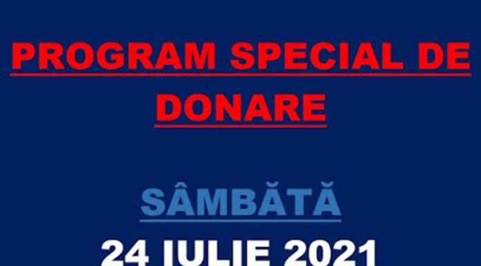 Program special de donat sânge, la Centrul de Transfuzii Târgu-Jiu