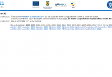 A fost publicat site-ul Admitere 2021