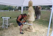 Tabără de sculptură cu drujba lângă Polovragi!