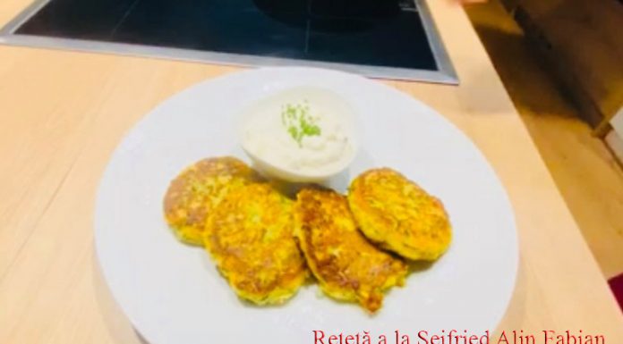 Fabi’s Kitchen: Chiftele de dovlecei cu brânză feta și sos de usturoi