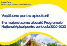 S-a majorat suma alocată Programului Național Apicol