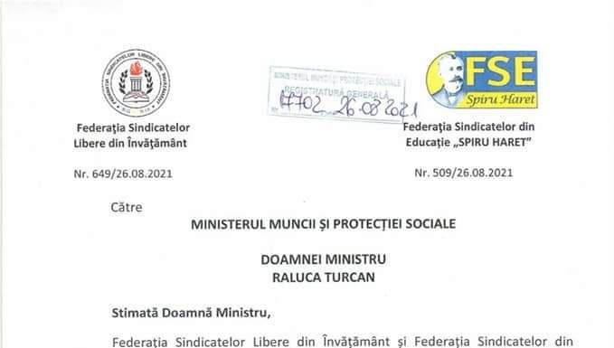 Sindicatele din educație solicită modificarea grilei de salarizare pentru personalul nedidactic