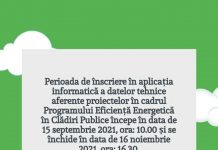 Perioada de înscriere a datelor tehnice în aplicaţia informatică pentru Programul Eficienţă Energetică în Clădiri Publice, modificată