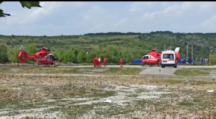 Premieră! Două elicoptere SMURD în același timp pe Insuliță!