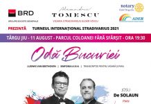 Doar câteva zile ne mai despart de Turneul Stradivarius de la Târgu-Jiu!