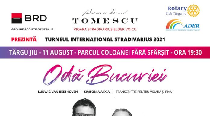 Doar câteva zile ne mai despart de Turneul Stradivarius de la Târgu-Jiu!