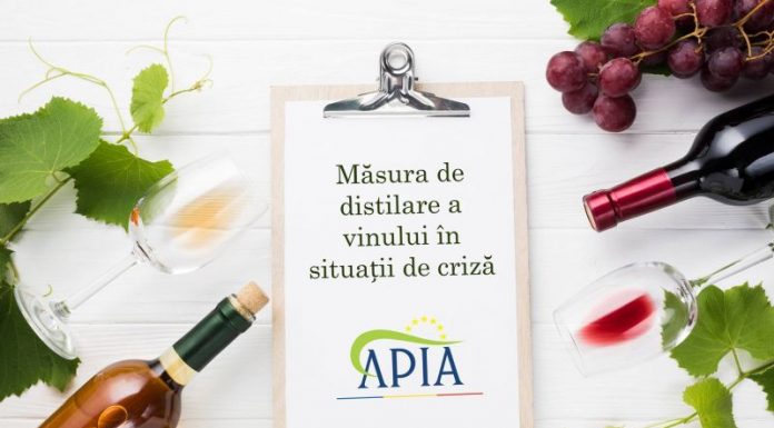 APIA primește cereri de plată pentru acordarea de sprijin financiar aferent măsurii de distilare a vinului în situații de criză