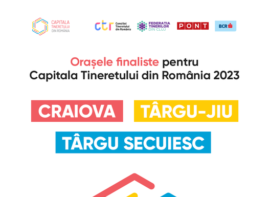 Municipiul Târgu-Jiu, în finala competiției pentru titlul de ”Capitala Tineretului”