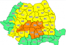 Instabilitate atmosferică temporar accentuată și cantități de apă însemnate în cea mai mare parte a țării