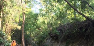 Lucrări la Roșia de Amaradia pentru oprirea alunecărilor de teren