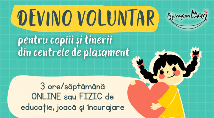 Se caută 30 de voluntari pentru centrele de plasament din Gorj