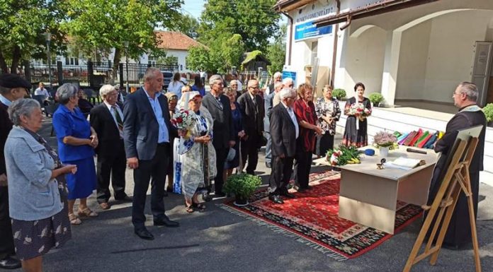 Momente emoționante, azi, la Nunta de Aur a bunicilor din Peștișani