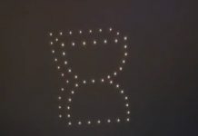 Spectacol de excepție cu zeci de drone în jurul Coloanei!