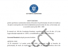 PROIECT: Burse mai mari pentru elevi, în semestrul II