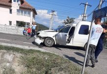 FOTO: Motociclist francez, rănit într-un accident la Cornești