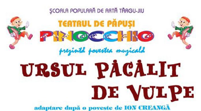 Spectacolul pentru copii ,,Ursul păcălit de vulpe”, din nou la Teatrul de Vară