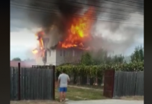 Video: Casă în flăcări, la Runcu!