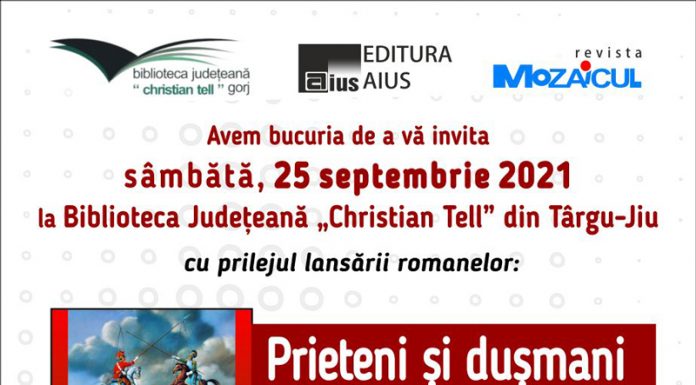 Dublă lansare de carte, la Biblioteca Județeană ,,Christian Tell” Gorj