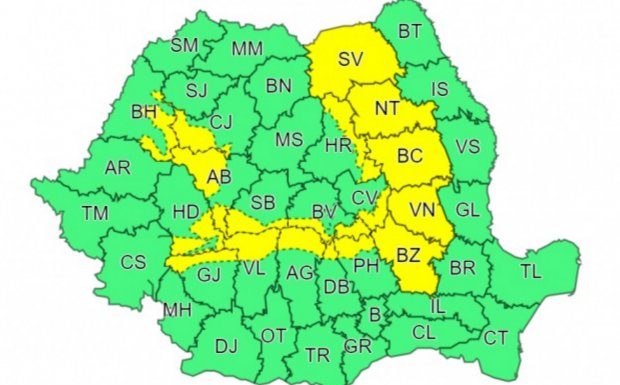 Avertizare de vreme severă imediată!