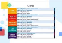 Teleșcoala: Orarul perioadei 11-15 octombrie