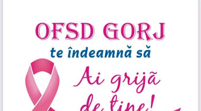 OFSD Gorj, implicată în acțiunile de combatere a cancerului la sân