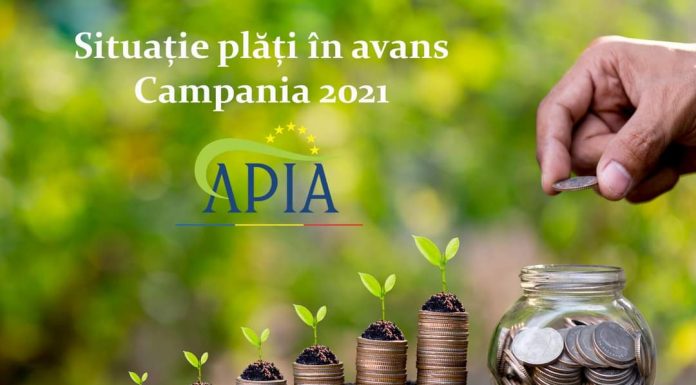 APIA, anunț despre stadiul plăților în avans aferente Campaniei 2021