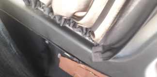 VIDEO: Transportul minerilor din Motru, o bătaie de joc! Microbuzele, pline de rugină, cu scaune rupte și peticite cu carton