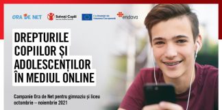 Concurs pe tema drepturilor copiilor și adolescenților în mediul online
