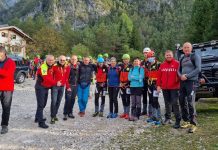 Salvamontiștii montani, locul 3 la Dolomiți