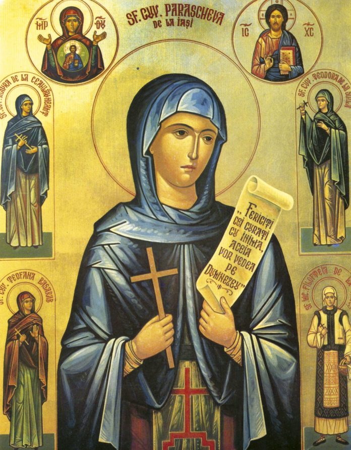 Veșmintele Sfintei Cuvioase Parascheva, aduse la Târgu Jiu