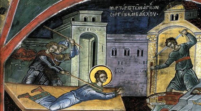 Sfinții mucenici Serghie şi Vah, ocrotitorii Olteniei, sărbătoriți astăzi în județele Gorj şi Dolj