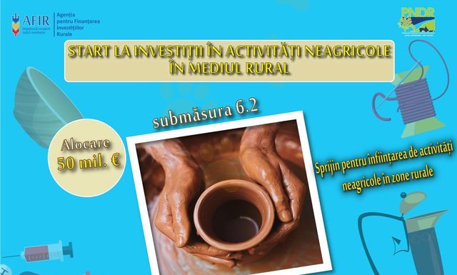AFIR deschide sesiunea de primire proiecte pentru finanţarea investiţiilor neagricole în zone rurale